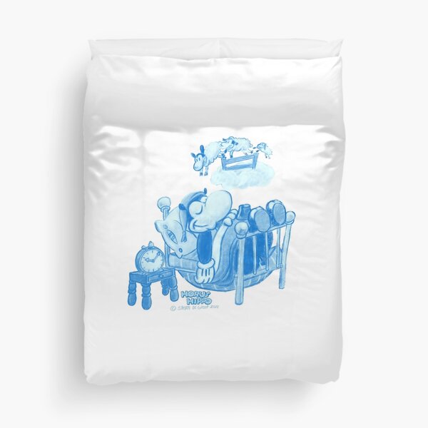 Horus Hippo - Counting Sheep Duvet Cover