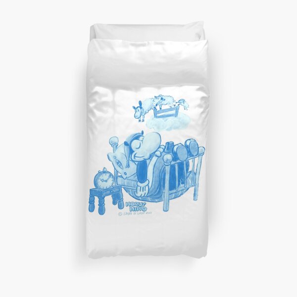 Horus Hippo - Counting Sheep Duvet Cover