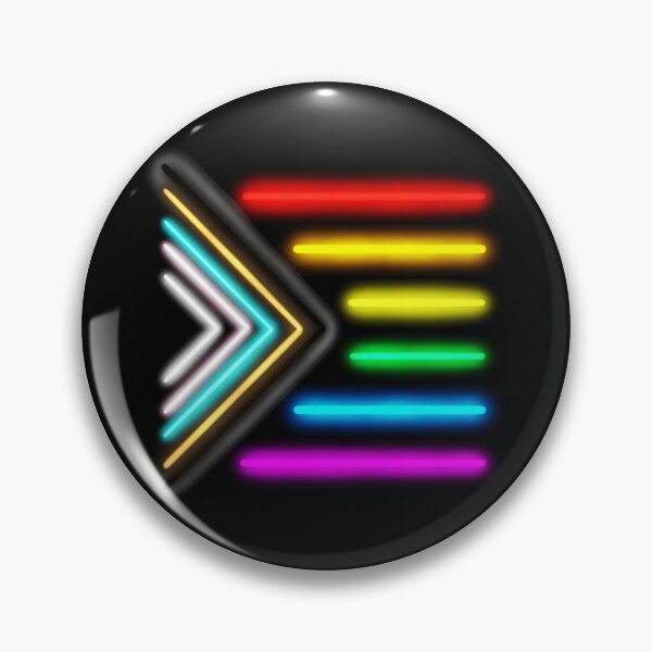 Item preview, Minimalist Neon Progressive Pride Flag designed and sold by O1RSH.