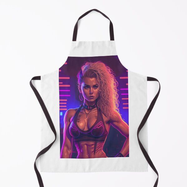 Item preview, Retro Synthwave Fitness Babe 80s designed and sold by RESToRAPTOR.