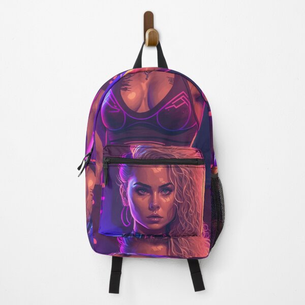Item preview, Retro Synthwave Fitness Babe 80s designed and sold by RESToRAPTOR.