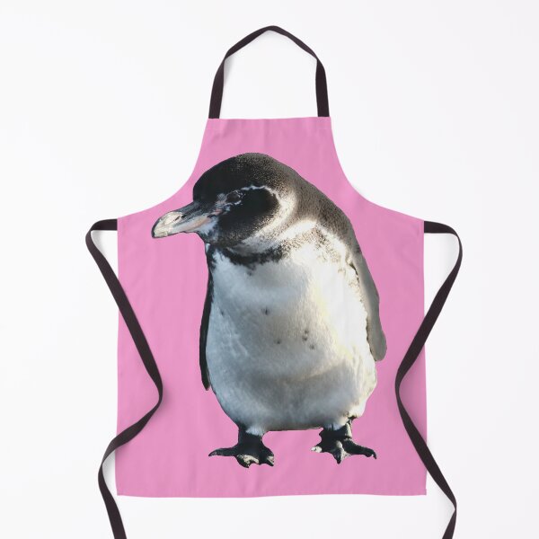 Artikelvorschau, Cute Galapagos Penguin checks you out (Pink #F699CD background) entworfen und verkauft von SBPenguins.