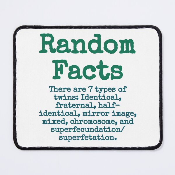 Item preview, There Are 7 Types Of Twins - Trivia Fact designed and sold by CrankyOldDude.
