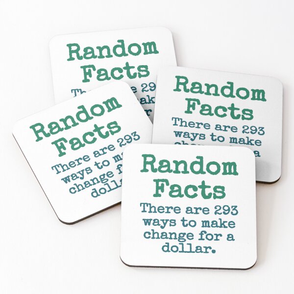 Item preview, There Are 293 Ways To Make Change - Trivia Fact designed and sold by CrankyOldDude.