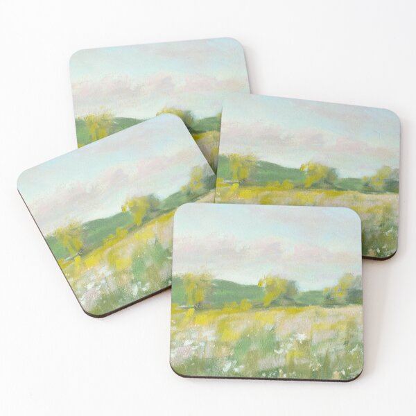 Item preview, Farmfield wildflowers soft pastels designed and sold by TiffanyMackay.