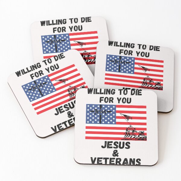Item preview, Veterans memorial Jesus & Veterans willing to die for you designed and sold by dreamwearprints.