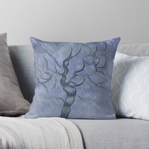 Abstract natural scene Van Gogh style creative art Throw Pillow