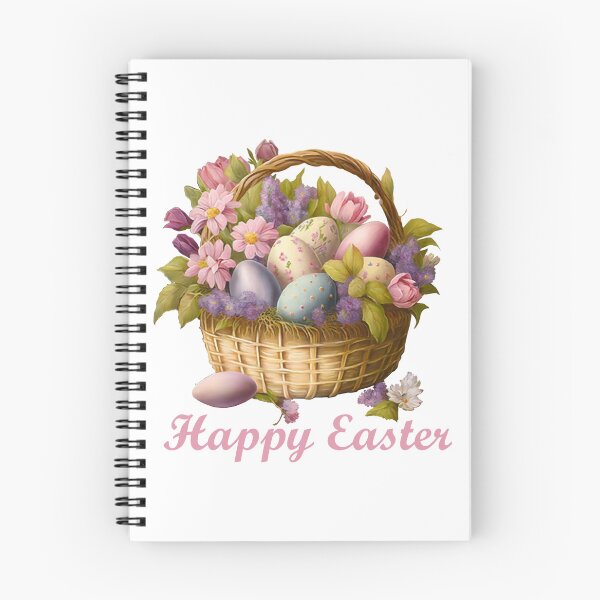 Item preview, Happy Easter basket pastel design designed and sold by Ideallity.