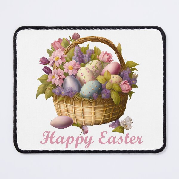 Item preview, Happy Easter basket pastel design designed and sold by Ideallity.