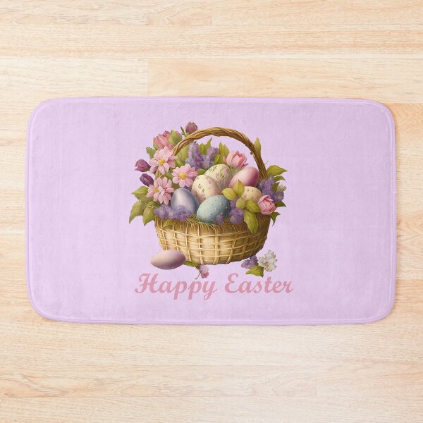 Item preview, Happy Easter basket pastel design designed and sold by Ideallity.