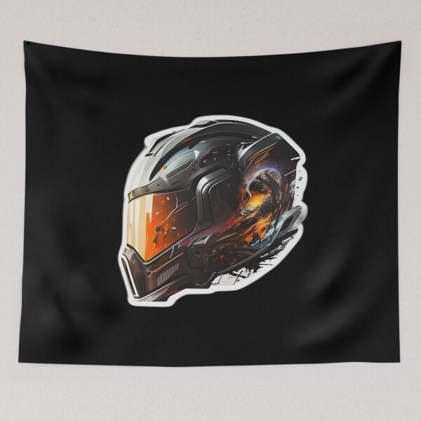 Item preview, Cyberpunk Futuristic Helmet designed and sold by beluxe.