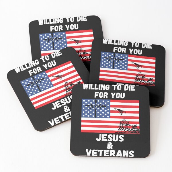 Item preview, Veterans memorial Jesus & Veterans willing to die for you designed and sold by dreamwearprints.