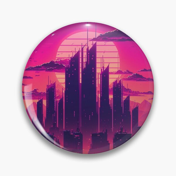 Item preview, Retro Synthwave Skyline 80s designed and sold by RESToRAPTOR.