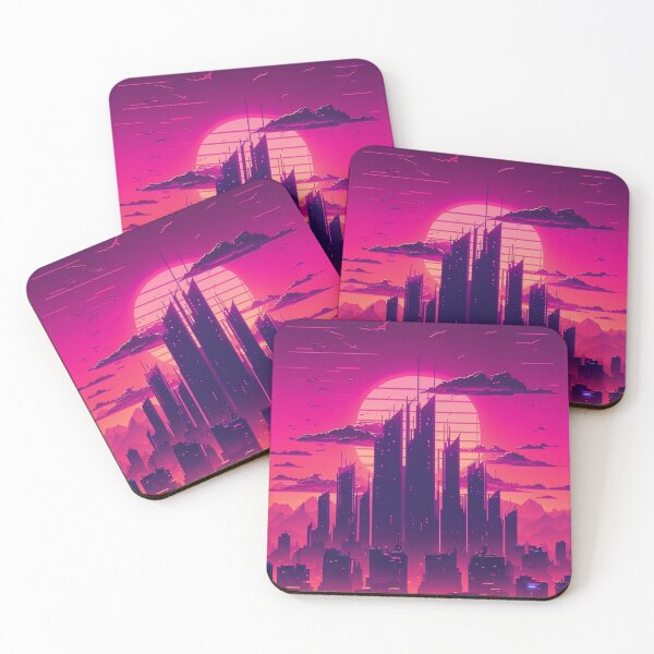 Item preview, Retro Synthwave Skyline 80s designed and sold by RESToRAPTOR.