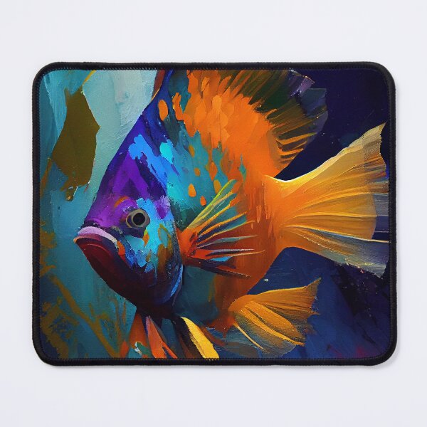 Item preview, Angelfish Abstract Portrait designed and sold by triplethedot.