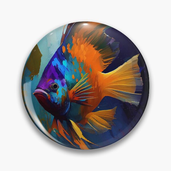 Item preview, Angelfish Abstract Portrait designed and sold by triplethedot.