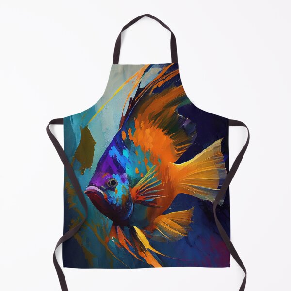 Item preview, Angelfish Abstract Portrait designed and sold by triplethedot.