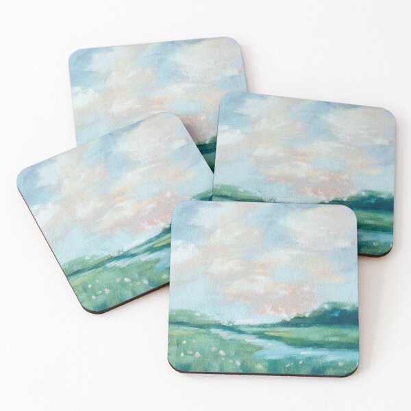 Item preview, Cloud-covered river soft pastel designed and sold by TiffanyMackay.