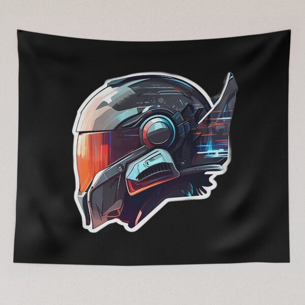 Item preview, Cyberpunk Futuristic Helmet designed and sold by beluxe.