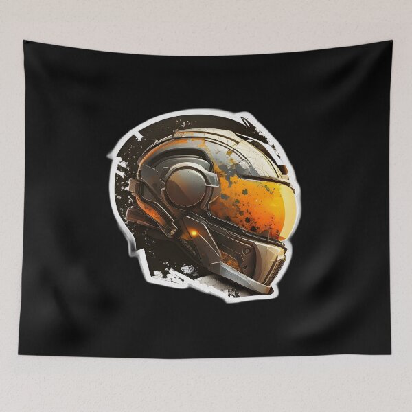 Item preview, Cyberpunk Futuristic Helmet designed and sold by beluxe.
