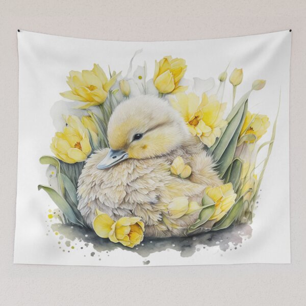 Item preview, Duckling in Flowers 1 designed and sold by STRSHADOW.