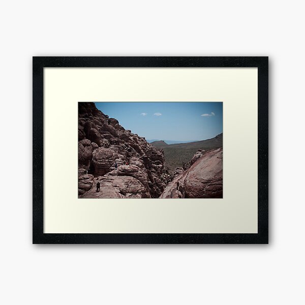 Red Rock Canyon Visitors Framed Art Print