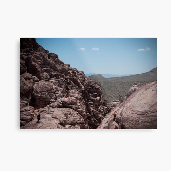 Red Rock Canyon Visitors Metal Print