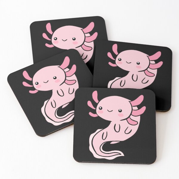 Item preview, Cute cartoon pink axolotl illustration  designed and sold by Yarafantasyart.