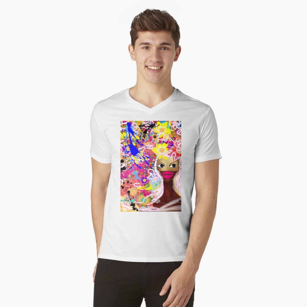 Item preview, V-Neck T-Shirt designed and sold by Juicyqueencoco.