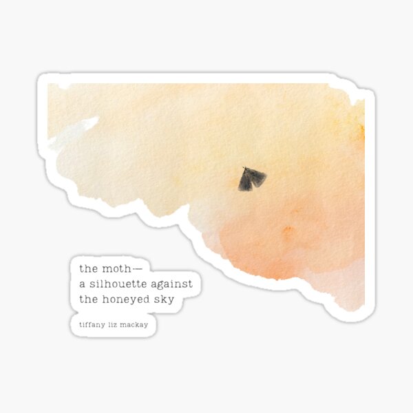 Item preview, Honeyed sky haiku poetry art designed and sold by TiffanyMackay.