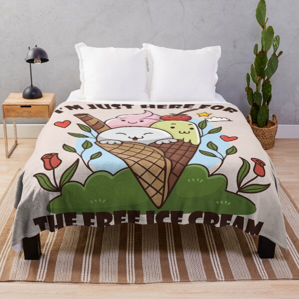 Item preview, I Am Just Here For The Free Ice Cream designed and sold by bolimj.