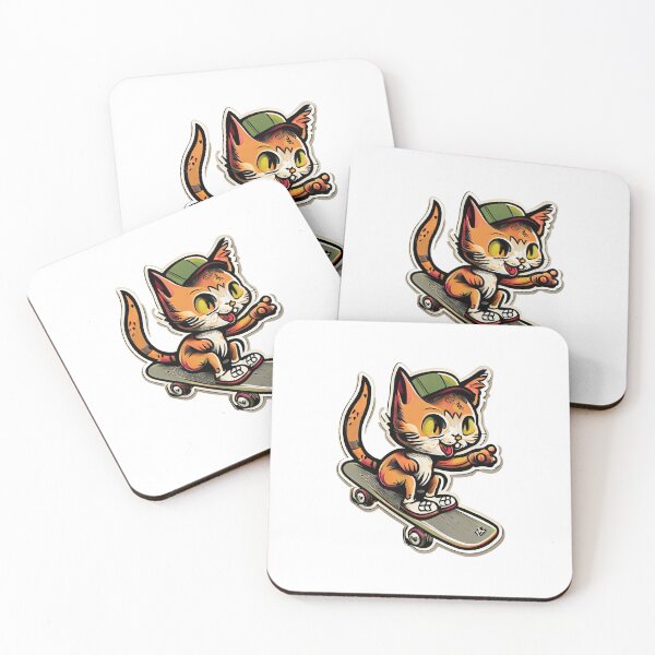 Item preview, Cool cat on the skateboard designed and sold by ArtifizeDE.