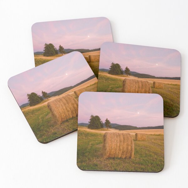 Item preview, Hay Bales at Dusk designed and sold by Alison Meyer Photography.