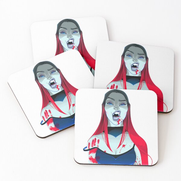 Item preview, Girl vampire vampire tea (red and black) designed and sold by shopanimeartist.