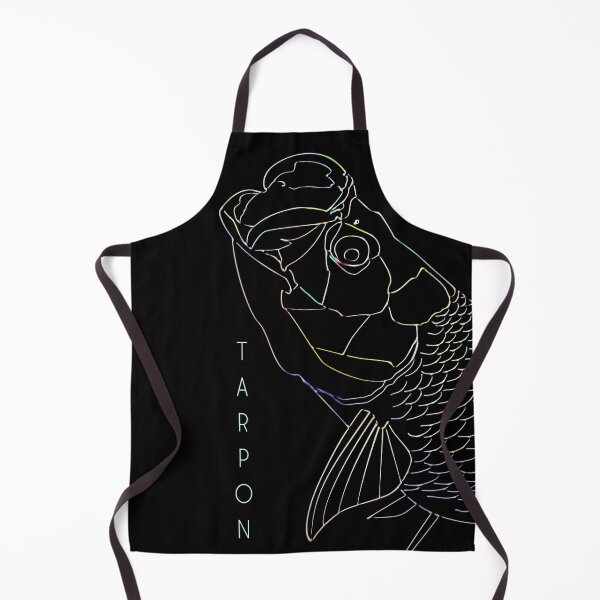 Item preview, Tarpon Line Drawing on a Black Background designed and sold by Color4Nature.