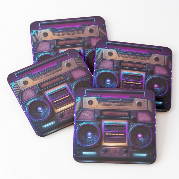 Item preview, Retro Synthwave Boombox #2 80s designed and sold by RESToRAPTOR.