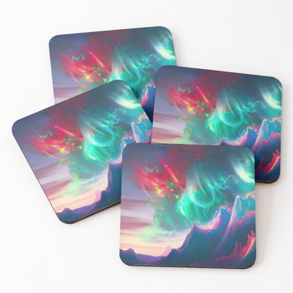 Item preview, Radiant Aurora Borealis - Watercolor designed and sold by The Iconic Minimalist.