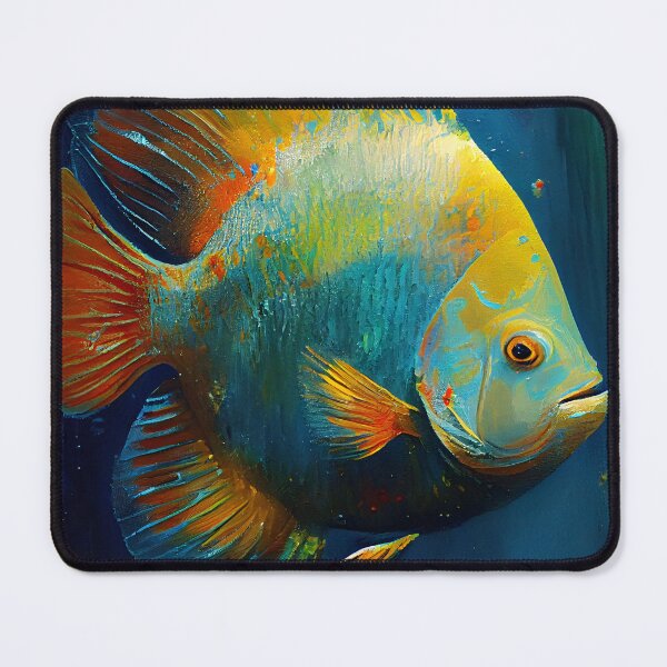Item preview, Discus Fish Abstract Portrait designed and sold by triplethedot.