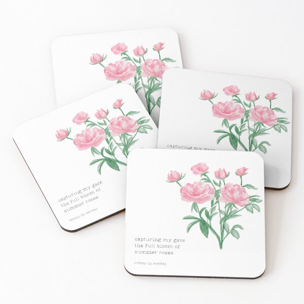 Item preview, Summer roses haiku poetry art designed and sold by TiffanyMackay.