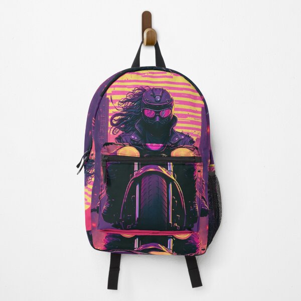 Item preview, Retro Synthwave Cyberpunk Biker 80s designed and sold by RESToRAPTOR.