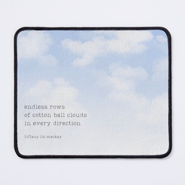 Item preview, Cotton ball clouds poetry haiku art designed and sold by TiffanyMackay.