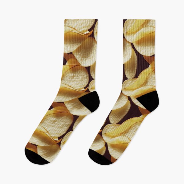 Item preview, Cute Repeating Potato Chips Pattern - Realistic Crisps Design designed and sold by Fine Prints.