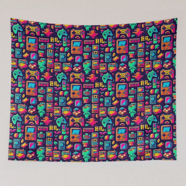 Item preview, Retro video games seamless pattern 1 designed and sold by MLArtifex.