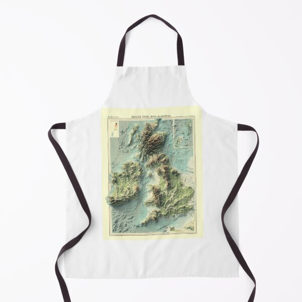 Item preview, 1922 3D Ireland, British Islands and England Topobathy 3D Map digitally rendered  designed and sold by ThinkAboutMaps.