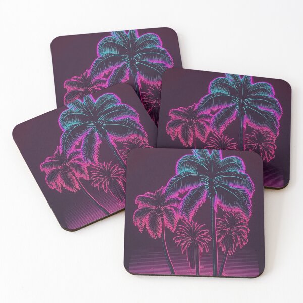 Item preview, Retro Synthwave Neon Palms 80s designed and sold by RESToRAPTOR.