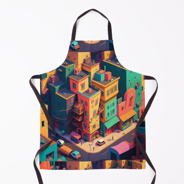 Item preview, Colorful Cityscape Cartoon Artwork designed and sold by EnzoZs.