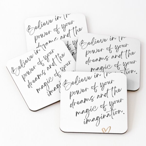 Item preview, Motivational Quote with Handwritten Style and Gold Heart on White Background designed and sold by Animals Wearing Glasses.