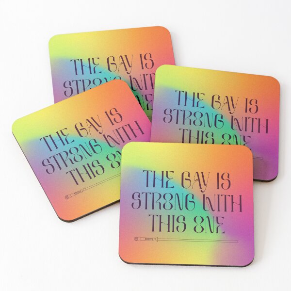 Item preview, The gay is strong with this one designed and sold by RainbowGeekShop.