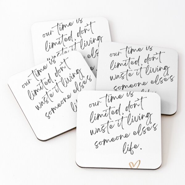 Item preview, Motivational Quote with Handwritten Style and Gold Heart on White Background designed and sold by Animals Wearing Glasses.