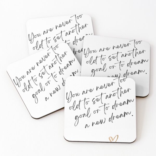 Item preview, Motivational Quote with Handwritten Style and Gold Heart on White Background designed and sold by Animals Wearing Glasses.